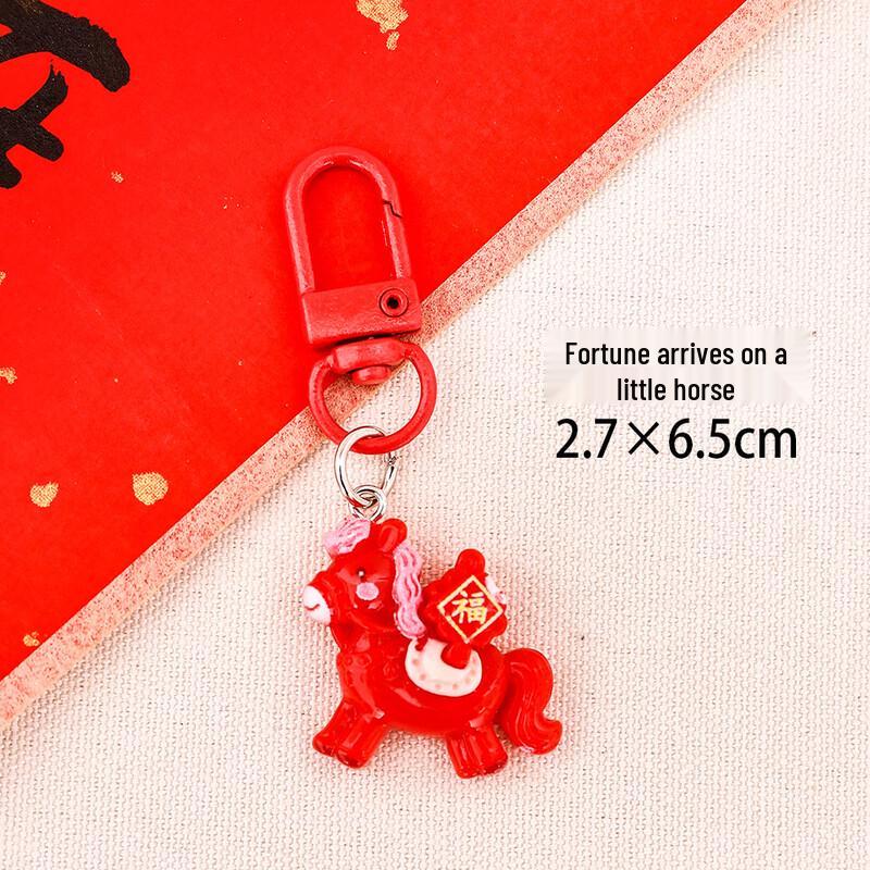 Klíčenka s pryskyřicovým koníkem štěstí