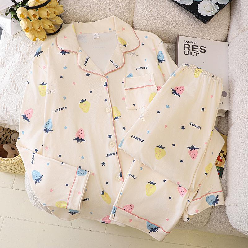 

Premium German Velvet Women s Pajamas Set - Autumn/Winter, Plus Size, Long-Sleeved, Cute Korean Style, Wearable Outside. M (Medium)