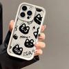 Cute Cartoon Cat Phone Case iPhone 15 Pro Max 11 12 13 16 14 Plus Silicone Shockproof Case Lens Protector Shell