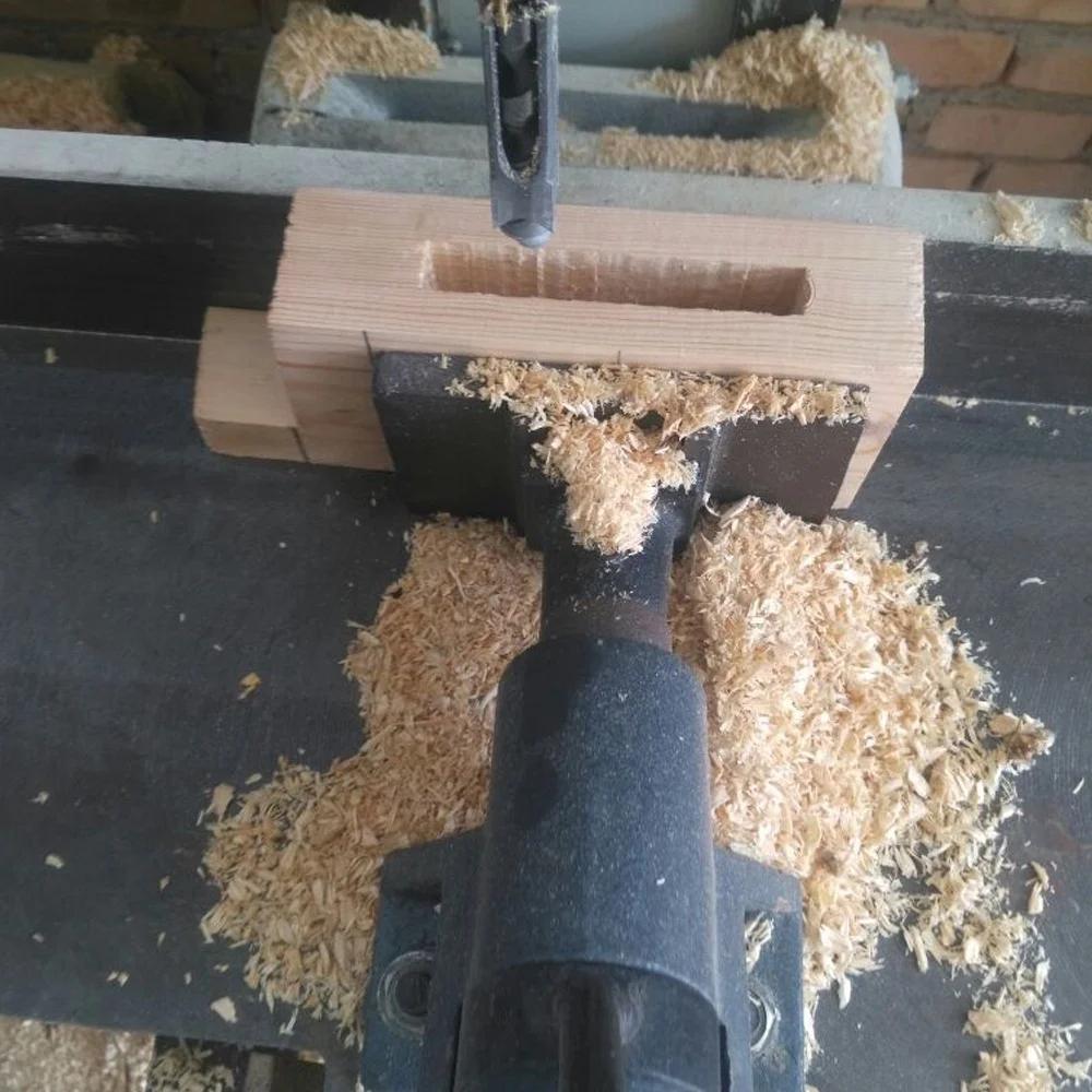 Square Hole Drill Bit Angle Hole Opener Woodworking Drill Bits Set High Speed Steel Hole Saw Cutter Tool