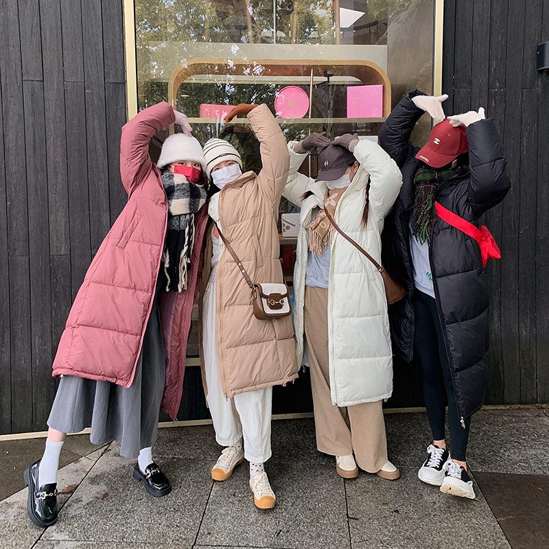 

Утепленная хлопковая одежда для женщин ниже колена Большого размера хлопковая одежда Модные хлопковые куртки Свободные пальто XXXL