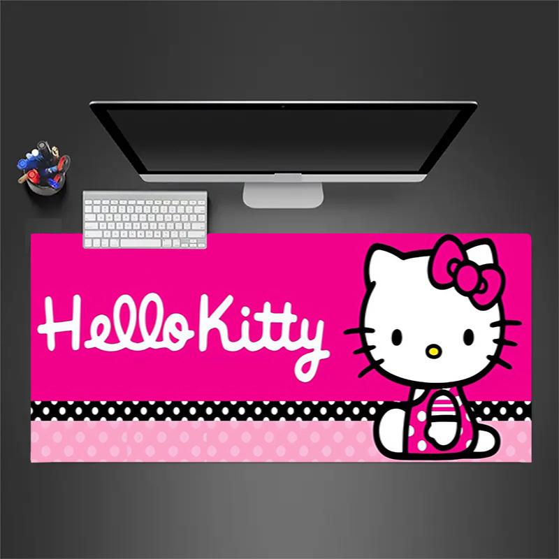 1pc Hello Kitty Pink Background Computer Pad with Vibrant Print, Mouse Pads for Desk 170