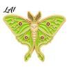 Decorative Lapel Pin Vintage Enamel Moth Brooch Cartoon Insect Alloy Pin Men Women Jewelry Accessories for Suit Dress Coat Scarf Brooch