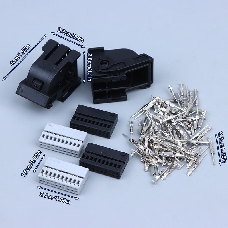 40 Pin Amp Automotive Electrical Cable Plug Wiring Harness Unsealed Connector 0.6 Mm Male Female Socket 967286-1
