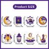 8pc Eid Mubarak Decor Hanging Tag 2025 Ramadan Decoration for Home Mubarak Ramadan Kareem Eid Al Adha Islamic Muslim Party Decor