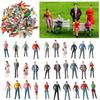 10/100pcs 1:30 1:100 1:200 Scale Passengers Stand/Sit People Model Different Poses Simulation Doll
