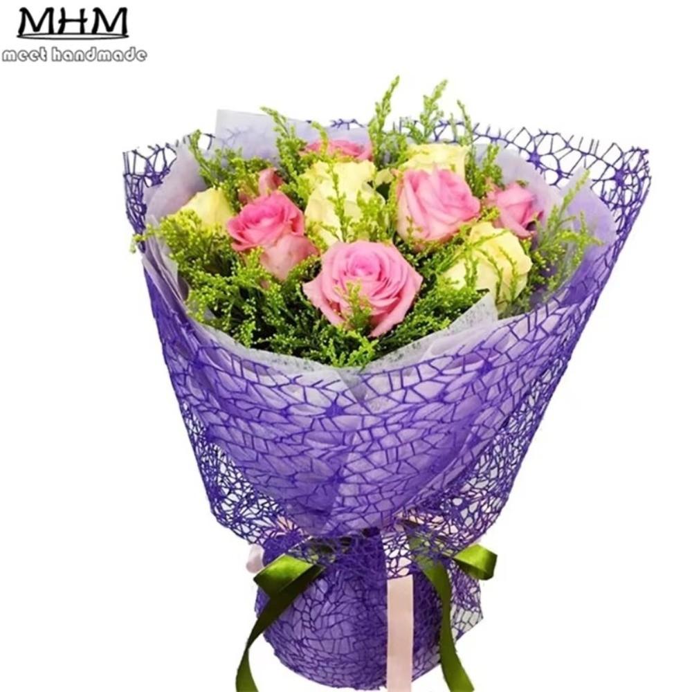 Jacquard Mesh Flower Wrapping Paper DIY Handmade Bouquet Wrapping Paper  Gift Wrapping Paper