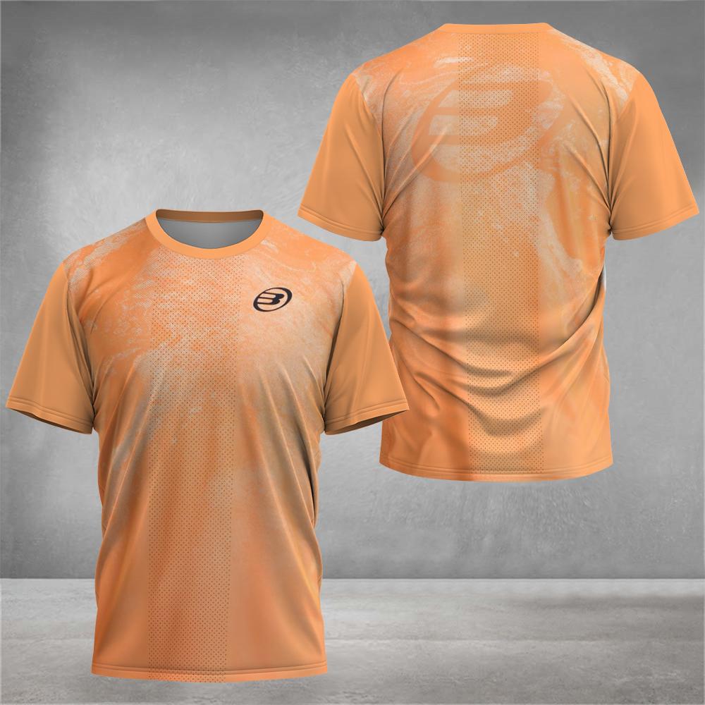 Summer Boutique Padel Element Print Quick-drying Short-sleeved Fashion Men's Tennis Wear Men's Fitness Sports Breathable T-shirt