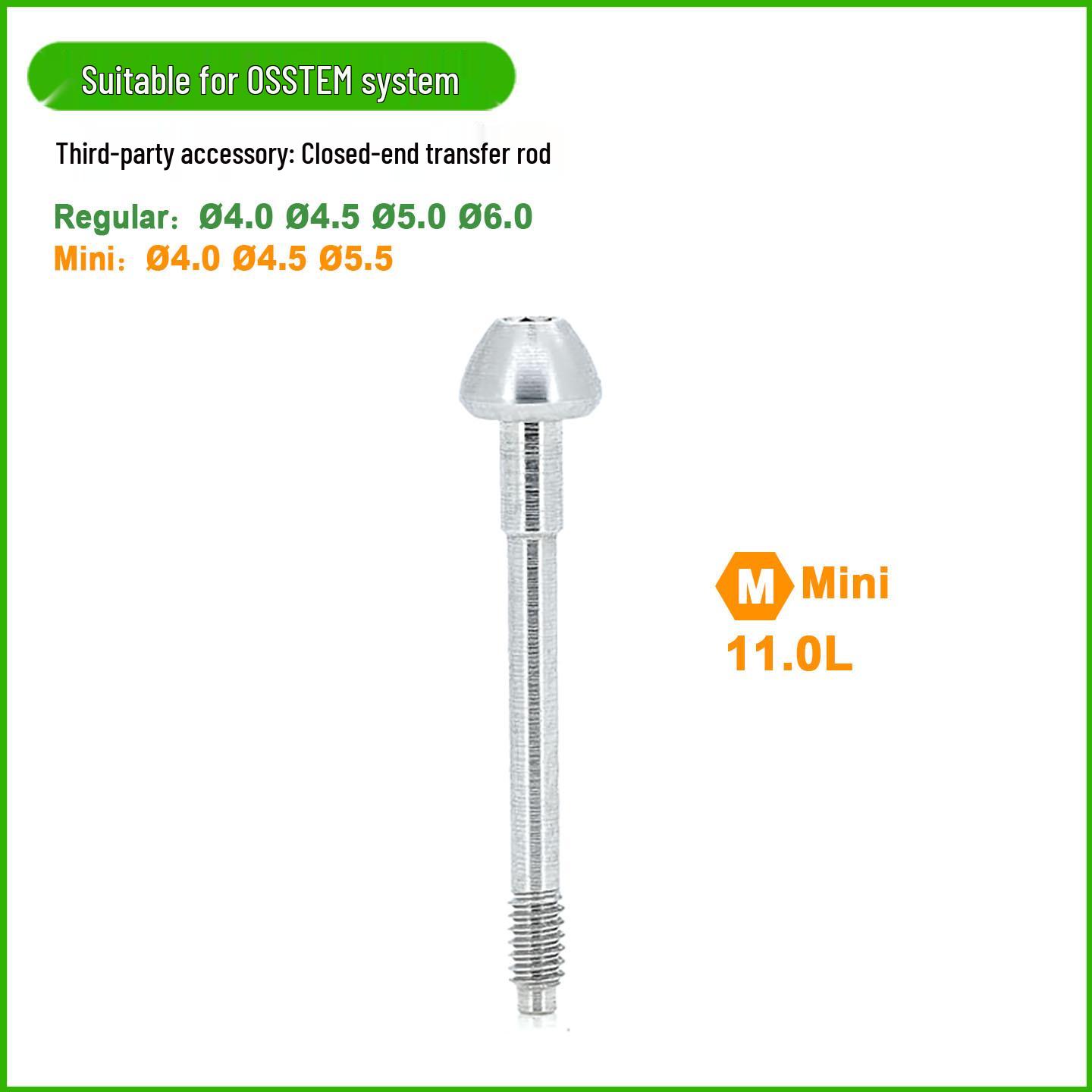 OSSTEM Implant Closed Impression Cap & Transfer Rod Titanium Base Repair Tool