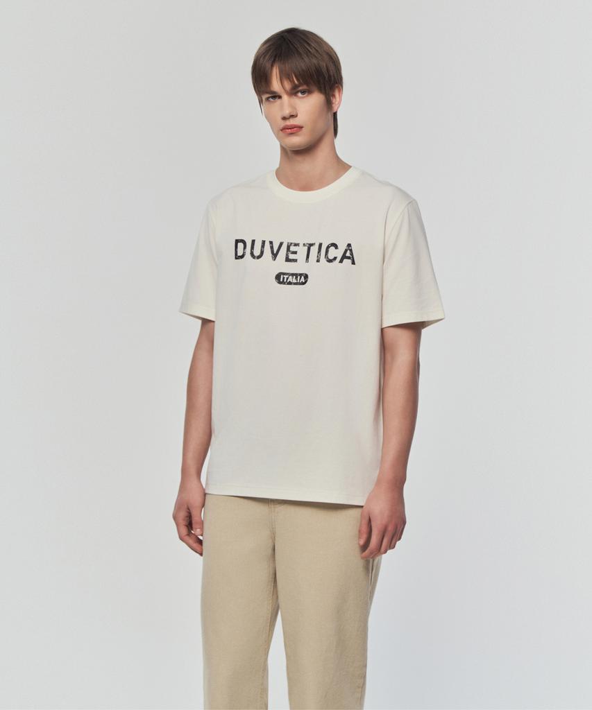 DUVETICA Champino (Light Ivory) (Men'S Short Sleeve T-Shirt)
