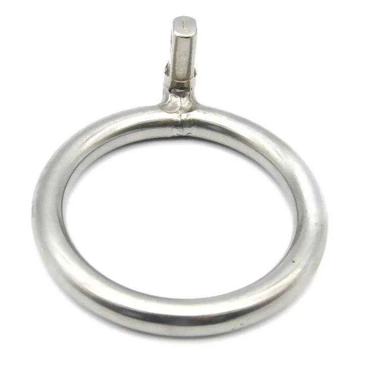 Male Stainless Steel Chastity Device Penis Ring Cock Cage With Padlock Adult BDSM Sissy Slave Bondage Game Alternative Sex Toys