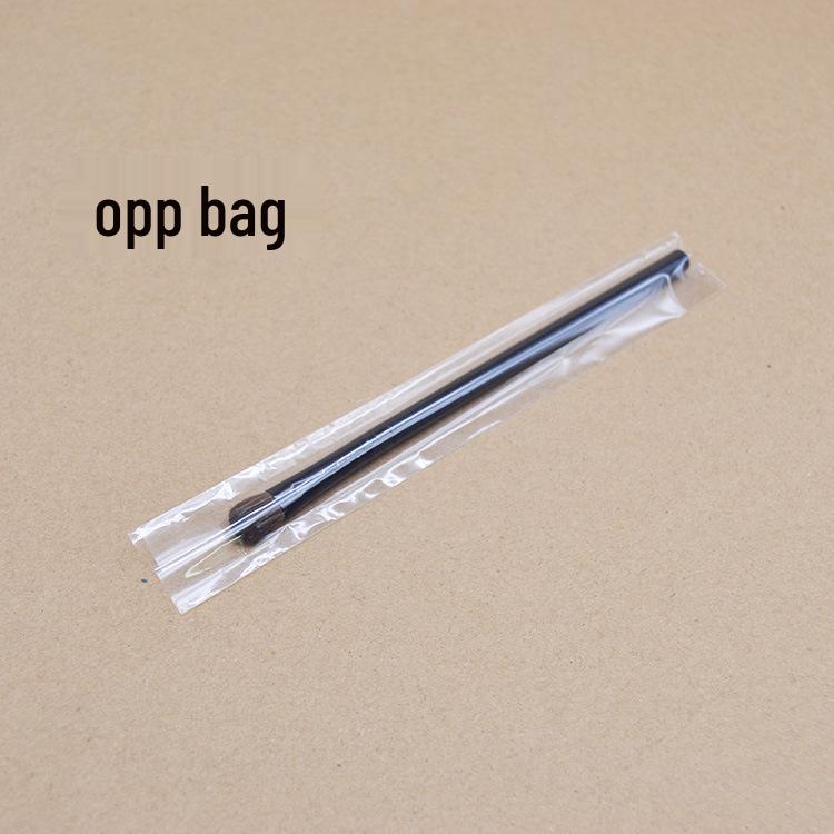 In-Stock Angled Pony Hair Eyeshadow Brush with Short Handle - Ideal for Nose Contouring & Eye Shading