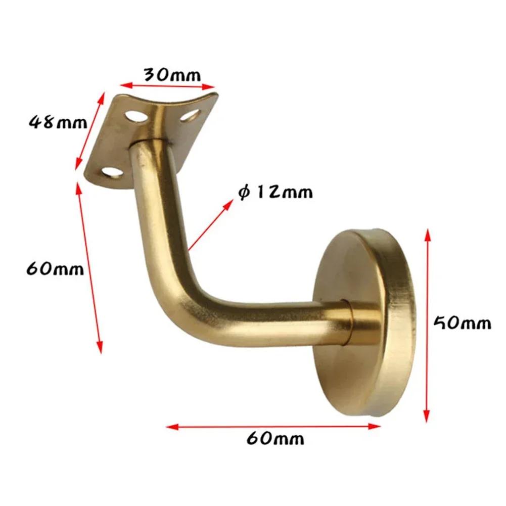 Stair Handrail Brackets Stainless Steel Wall Handrail Bracket Bannister Support Stair Rail Bracket Hardware Staircase Accessorie