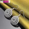 925 Sterling Silver Round Earrings Jewelry