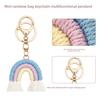 Hand-woven Rainbow Pendant Bohemian Fringed Bag Pendant Mini Cute Keychain Pendant