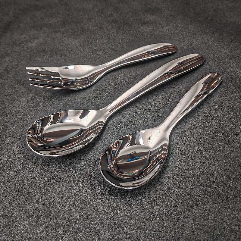 Zhinianhua 316 Stainless Steel Kids Fork and Spoon Set