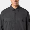Stone Island Solid Color Logo Pocket Long Sleeve Shirt Men shirts Charcoal K1S1512000-15S0003-V0065