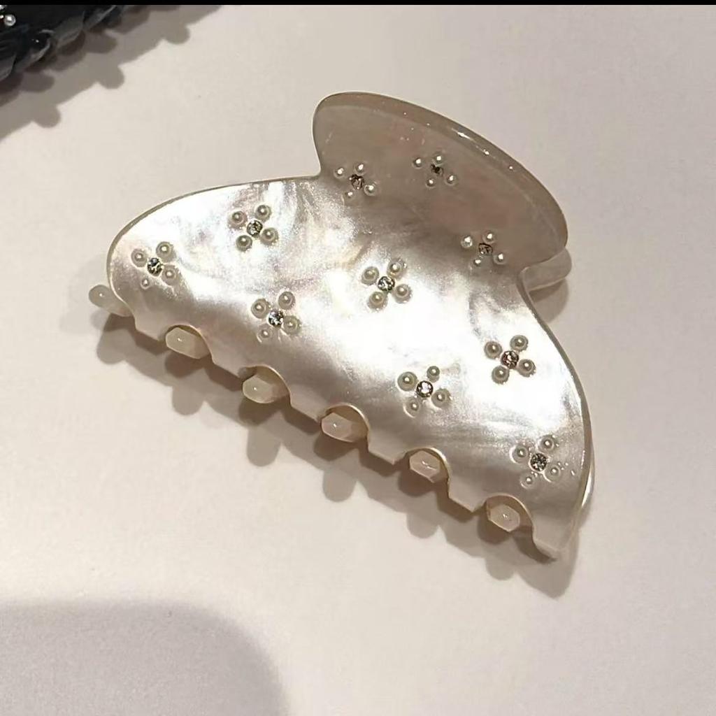 6.5m Long Diamond Setting Claw Hair Clips for Girls and Women Tie Up Hair Accessories Korean Hair Accessory