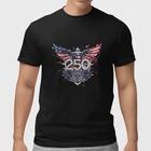 Патриотическая футболка к 250-летию США 1776-2026 Орел Америка Празднование S