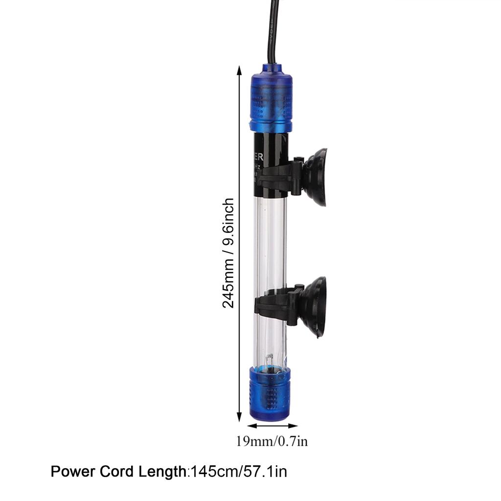 Waterproof UV Sterilizer Light Lamp Bacteria Killing for Aquarium Fish Tank 13W