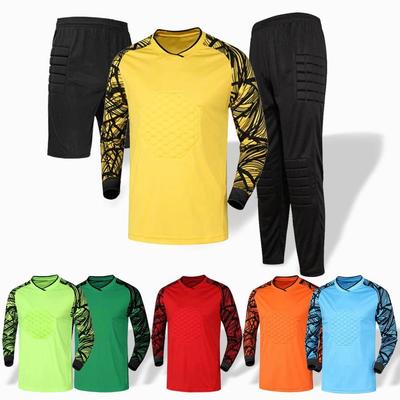 Ensemble Maillot Longue Manches Rembourré pour Gardien de But - Anti-Chute, Anti-Collision Uniforme de Football