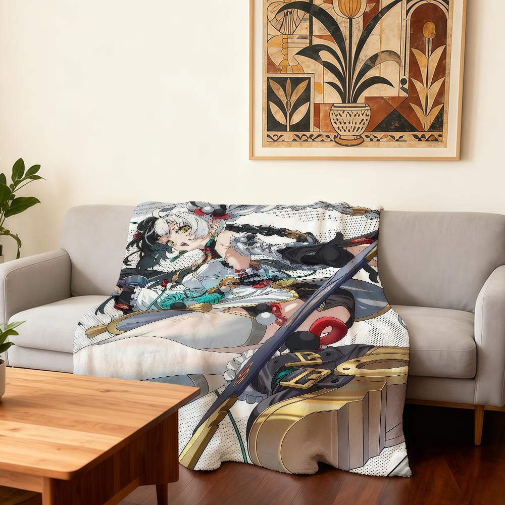 Zenless Zone Zero Одеяло Дайлин Супер Теплое Удобное Плюшевое Одеяло-Плед Ребенок Дом Диван Спальня Подарок 30x40in