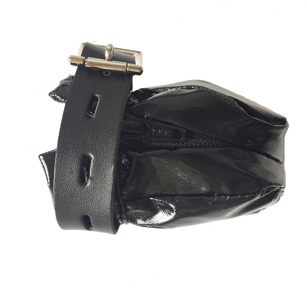 PU Leather Male Ball Chastity Bird Cage Penis Sleeve Bondage Cage Ball Stretcher Chastity Device with Lock  Sex Toys for Men