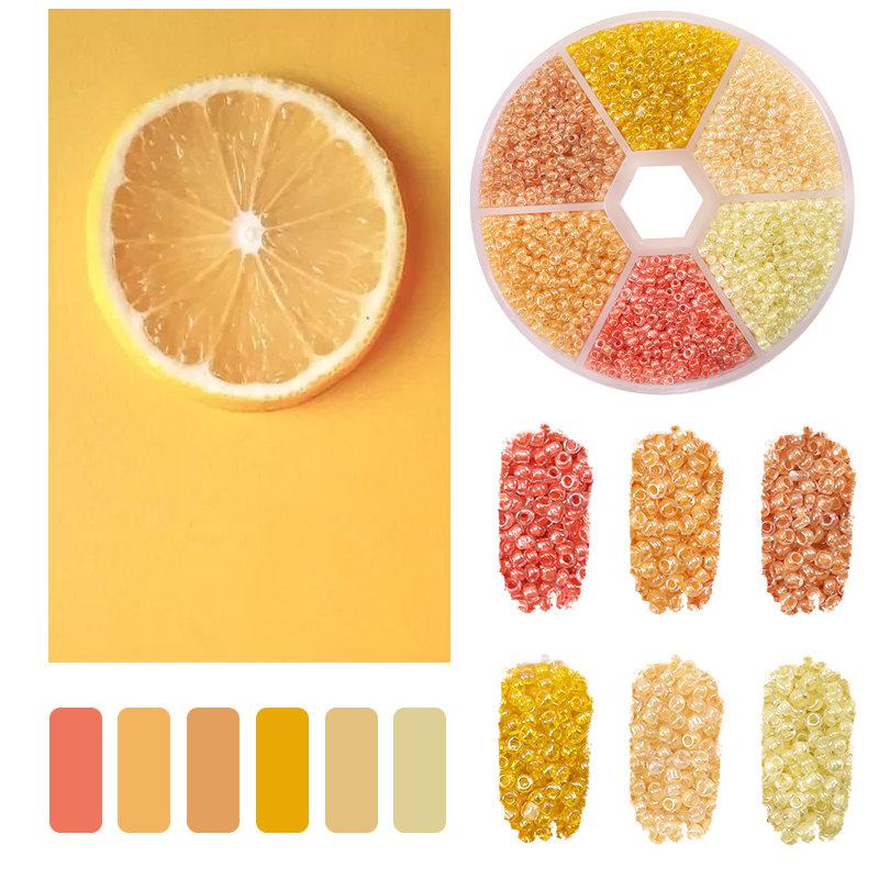 2mm Seed Beads Kit Small Beads For Needlework Craft Round Glass Jewelry Beads For Jewelry Making Bracelet Necklace Handmade DIY