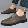 Summer Business Affairs Oxford Shoes Perforated Genuine Leather Lace-Up Men'S Adult Leather Shoes Flatcasual Men'S Wedding Shoes