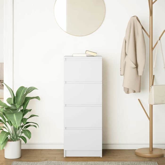 VidaXL Buffet White 37.5x35x99 Cm Engineered Wood, Storage Furniture, Kitchen Storage Furniture, Furniture of 861697