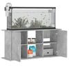 VidaXL Support pour aquarium gris béton 121x41x58 cm bois d'ingénierie 833619