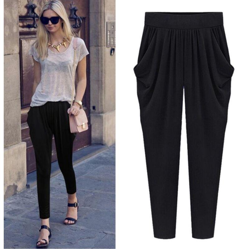 

Большие 250 кг Брюки Харун Выглядят Стройнящими Большой Размер 125,00 кг Брюки Шаровары Стройнящие Тонкие black 2XL