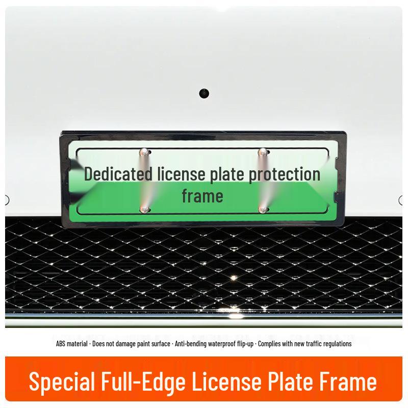2026 AITO M7 Full Edge Green License Plate Frame - New Regulation Compatible