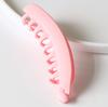Fashion Banana Hair Clip for Women Korean Simple Gentle Solid Color Hairclaw Frosted Large Hair Claw Pea Clip Hair Accessories