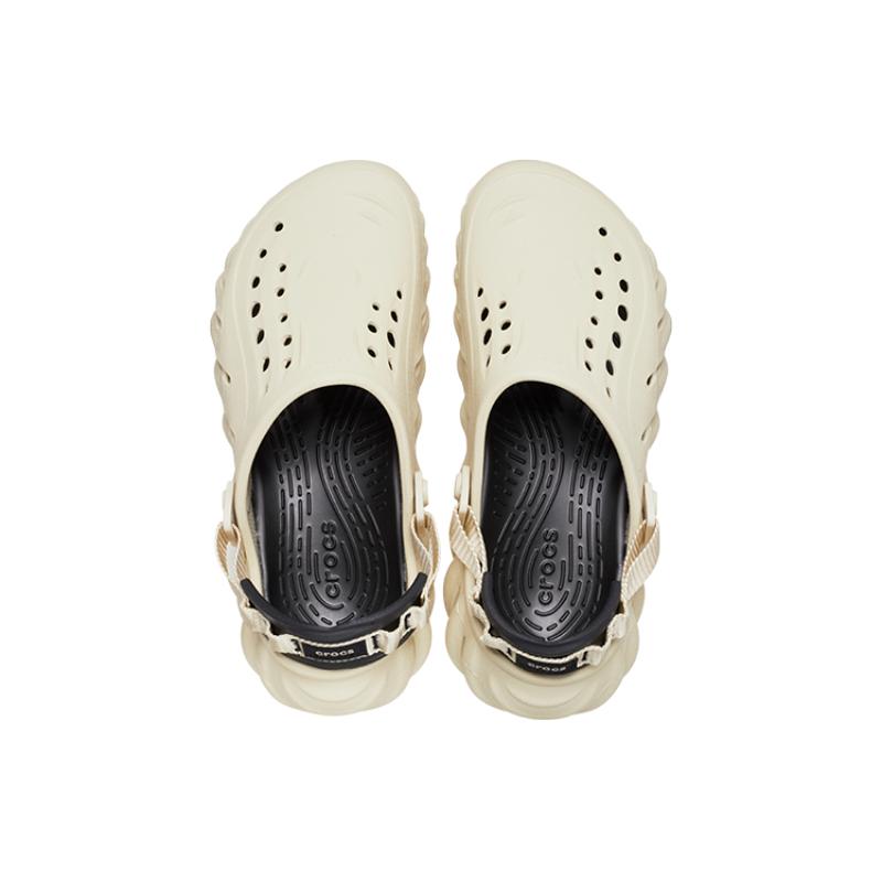Crocs EVA Bobo Lightweight Non-Slip Sports Sandals Unisex Beige Black