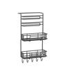 Refrigerator Storage Rack Side Hanging No-nail Sticker Tissue Paper Holder Cling Film Roll Paper Kitchen Seasoning Organizer