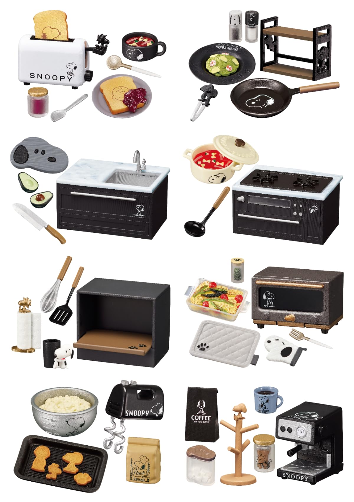 Re-ment SNOOPY Mono Kitchen