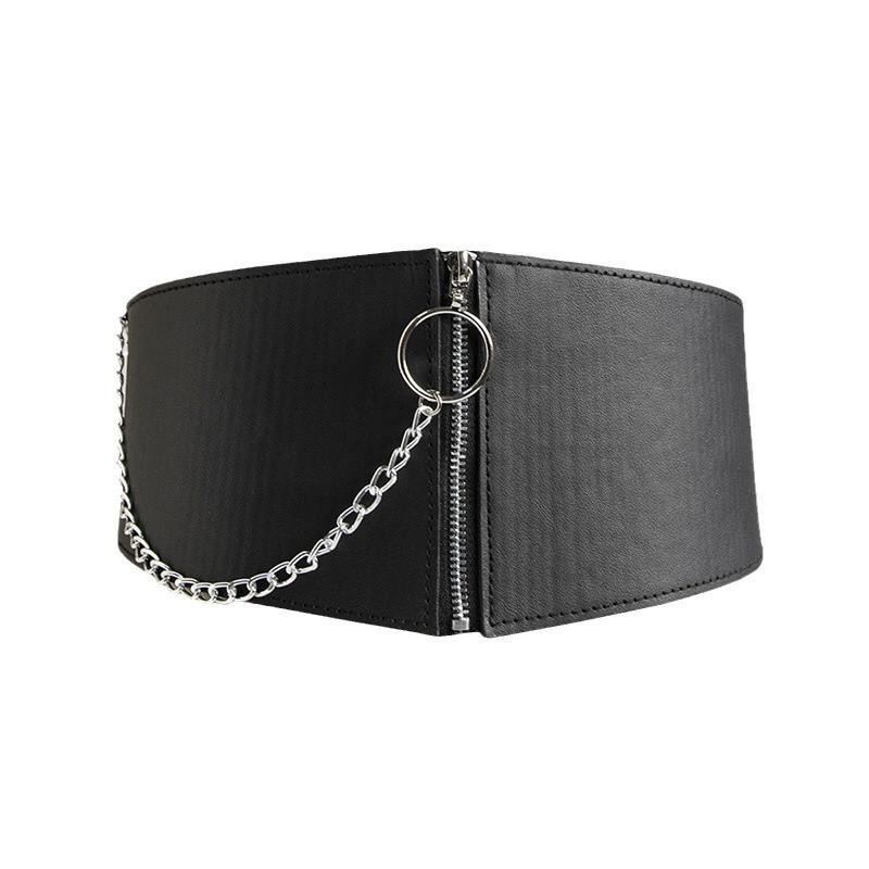 Decoration Chain Simple Women Elastic Wide Belt Cummerbund For Fashion Youth