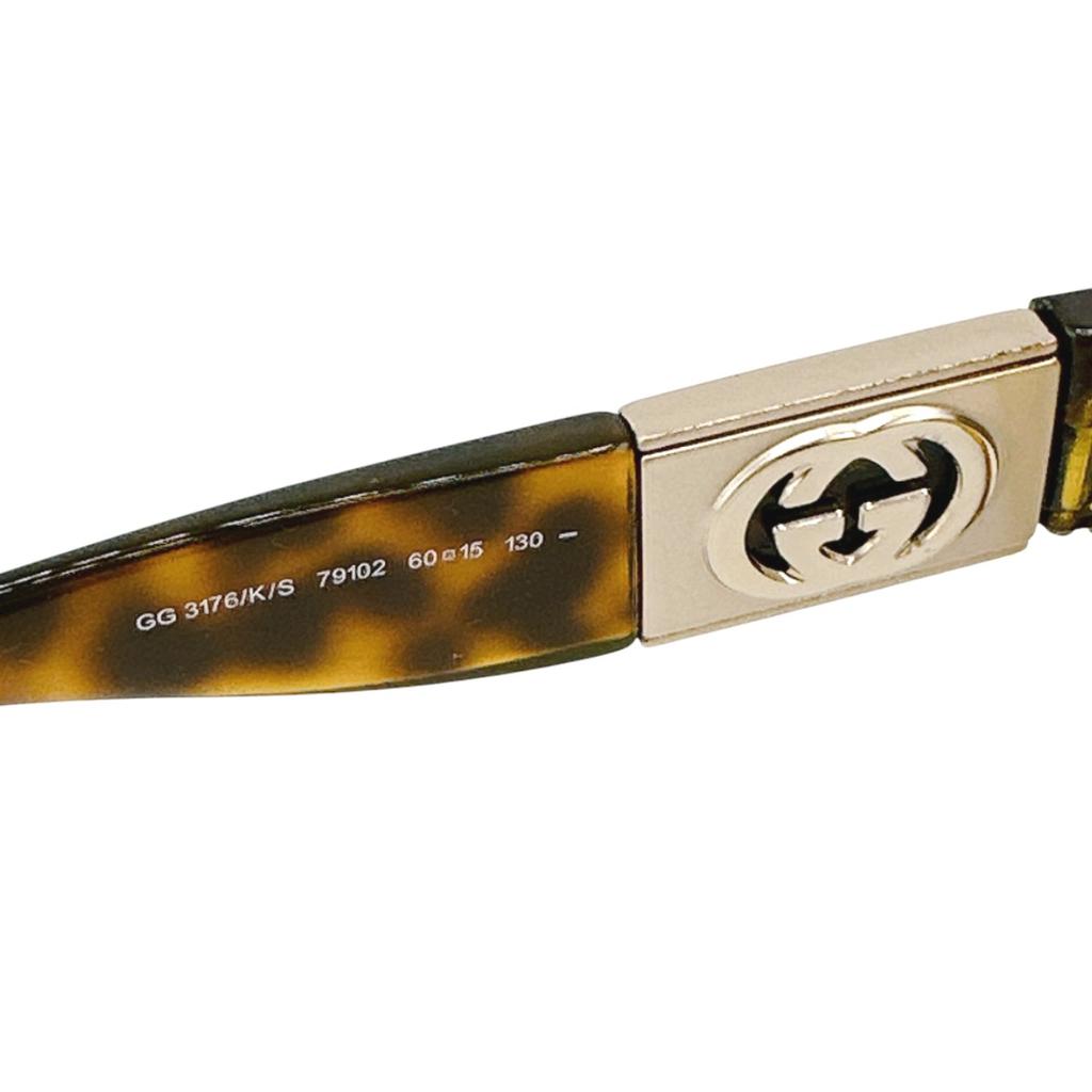 Gucci Sunglasses Tortoiseshell GG3176/K/S79102 Sunglasses Plastic Brown Used
