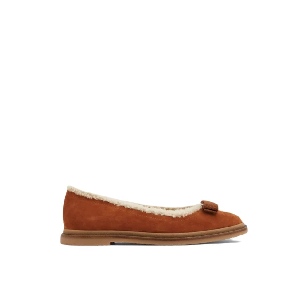 

Salvatore Ferragamo Ferragamo Varina Par F Женские балетки Коричневый коричневый