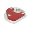 Motorcykel Sidostöd Förstorad Platta Aluminiumlegering Röd Ersättning för Trident 660 2021+