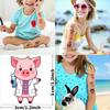 54 Stück Temporäre Tattoos Angezogene Schweine Temporäre Tattoo-Aufkleber Cartoon-Schweine Cartoon Für Arme