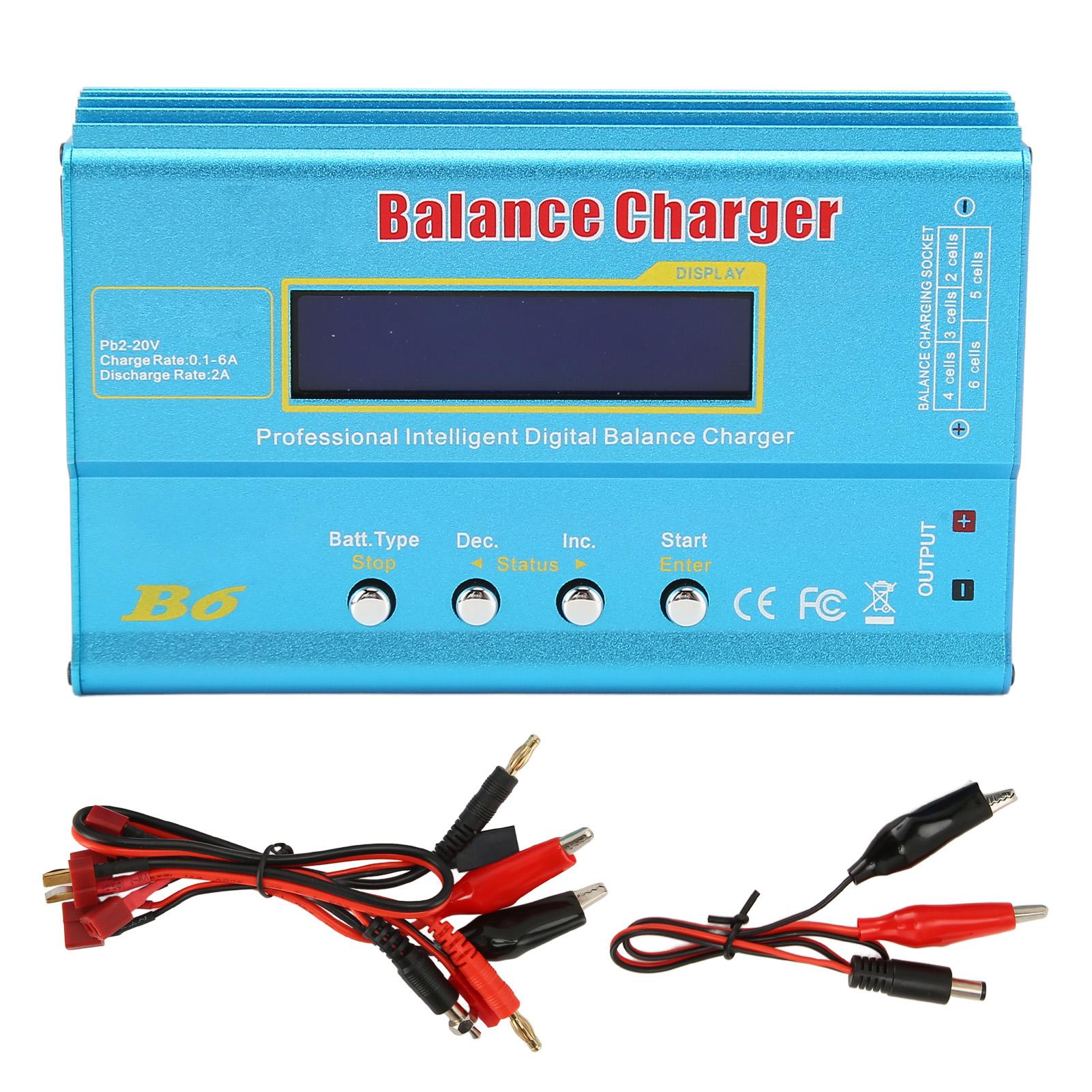 

LiPo Battery Balance Charger 80W 1 to 6S LCD Display Зарядний пристрій RC Battery Discharger for NiMh NiCd Li