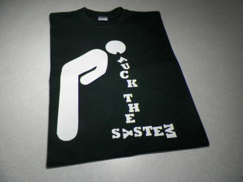 

F$#! The system Anti Government Protest anonymous t shirt Tee 4XL