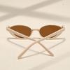 Hip Hop Half Frame Sunglasses Street Shot Vintage Sunglasses Personalized Candy Color