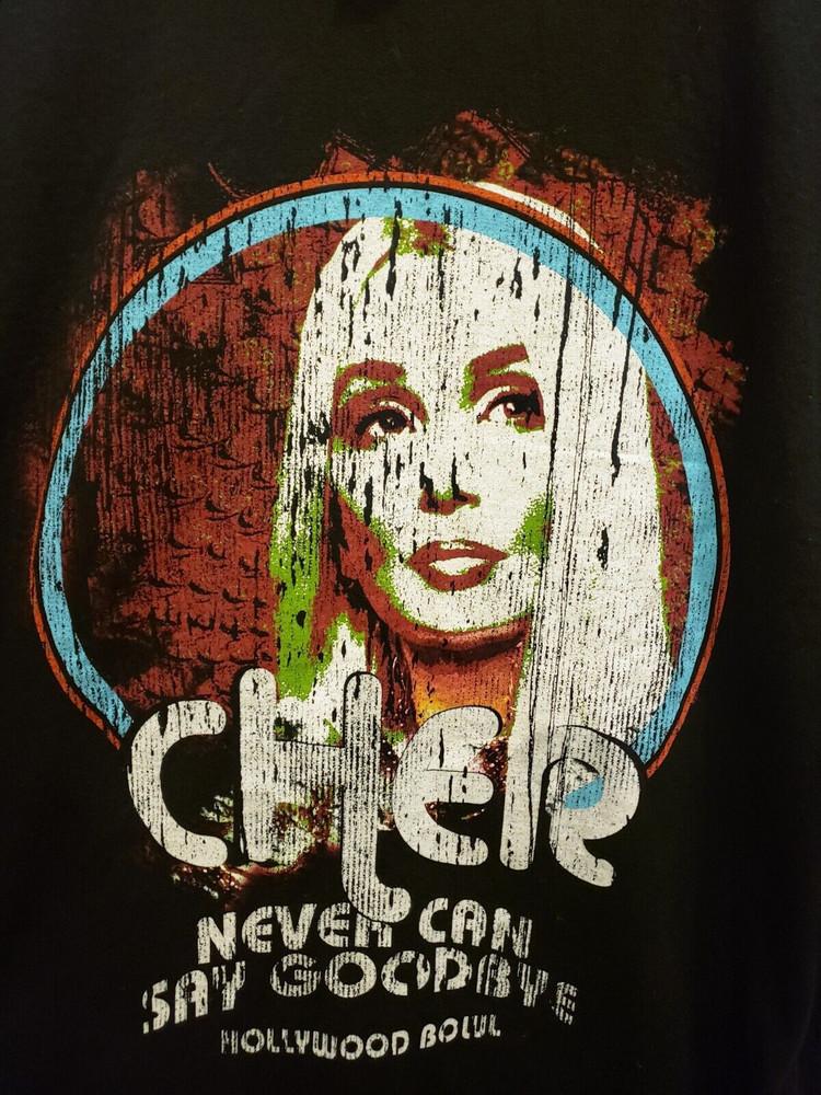 Cher Never Can Say Goodbye Farewell Tour Cotton Tee Men Women Shirt SB136 Unisex T-Shirt XXXXL
