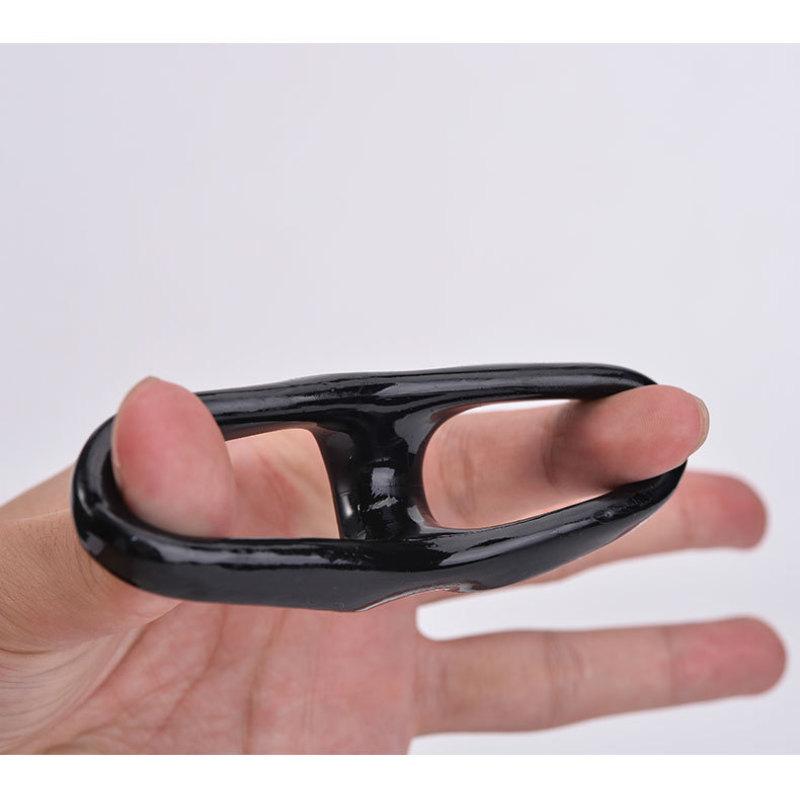 Tpe Men Lock Fine Non-vibrating Double Ring Soft Ring Delay Ejaculation Sex Toys