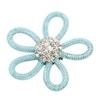 3Pcs Shoe Brooch Cute Colours 6cm Rhineston Wide Flower Shape Clothing Brooch for Shoes Bag Wedding Dress