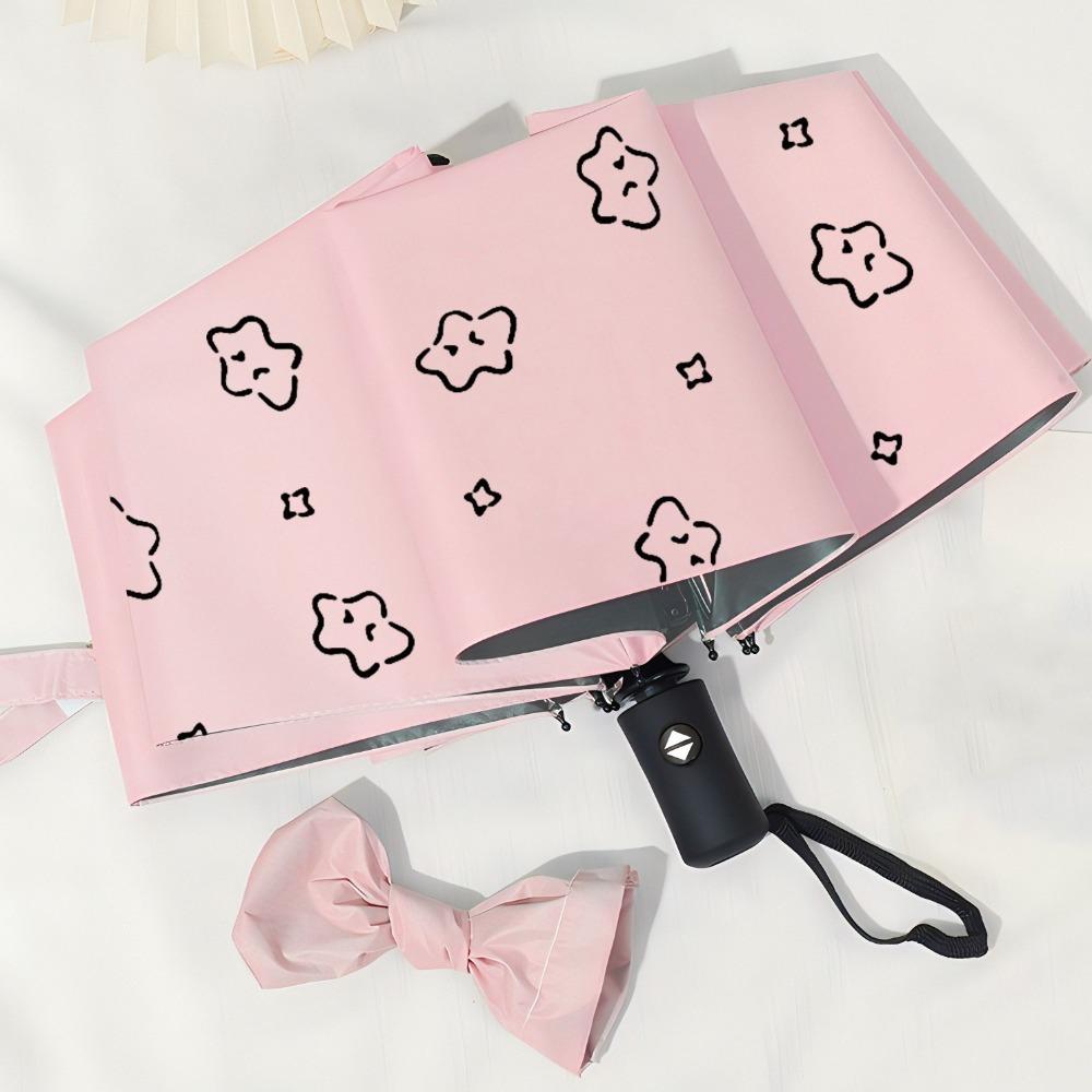 Fully Automatic UV Protection Umbrella Cartoon Pattern Sun Protection Umbrella  Travel