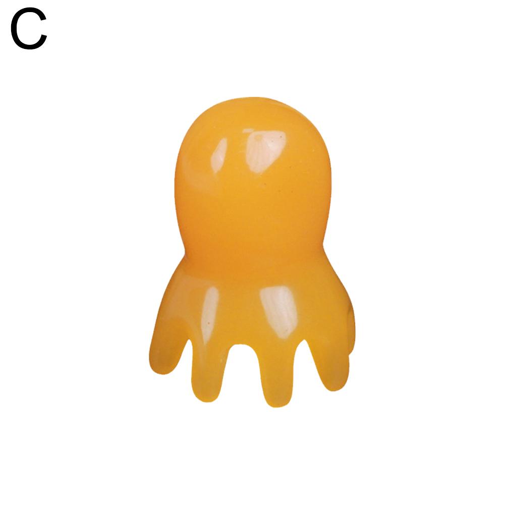 1PC Octopus Massage Comb Head Dredging Meridian Comb Massage Resin Octopus Comb Hair Care Brush Head Is Small And Portable